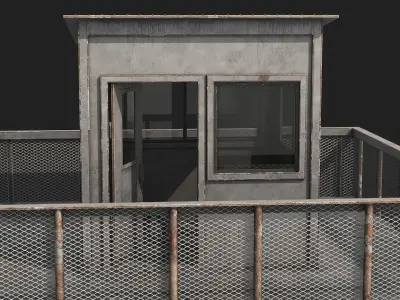 Watch tower v1 Low-poly 3D model