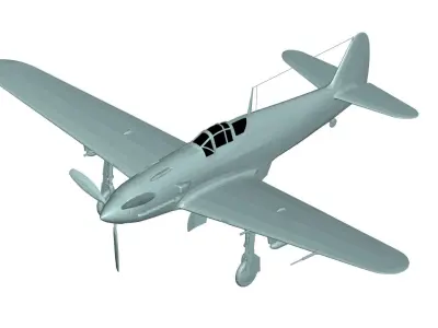 Kawasaki Ki-61 3D model