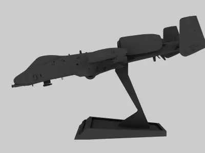 STL A-10 Thunderbolt II 3D print model