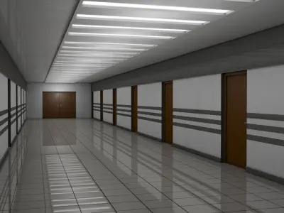 Apartment Corridor  Low-poly 3D model purchase