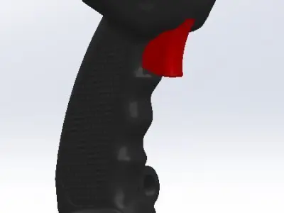 F-15E 3d printing stick for simulation with electronics parts 3D print model