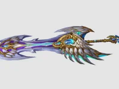 Royal Sword Low-poly 3D model