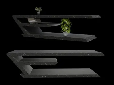 Table - Furniture Low-poly 3D model