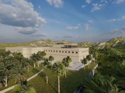 Medieval Castle Babel 3D model