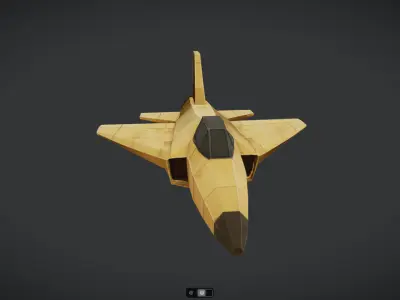 Spacecraft Jet aircraft plane 3dmodel 18 3D model