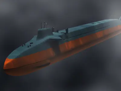 Type 098 Unnamed LowPoly 3D model