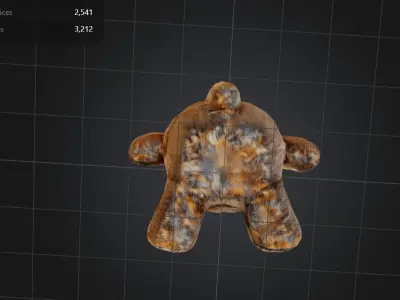 Free Teddy Bear Plushie toy Free low-poly 3D model