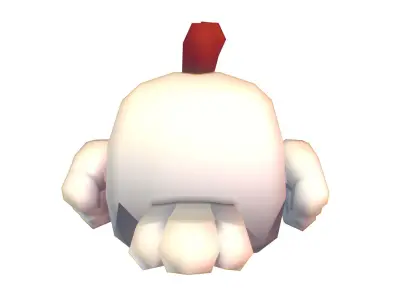 Rooster Rudy - Proto Series Low-poly 3D model
