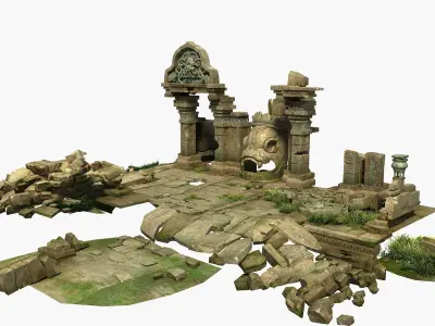 Temple Ruins 3D model