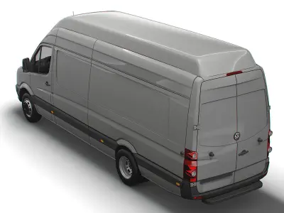 Volkswagen Crafter Van L4H3 2016 3D model