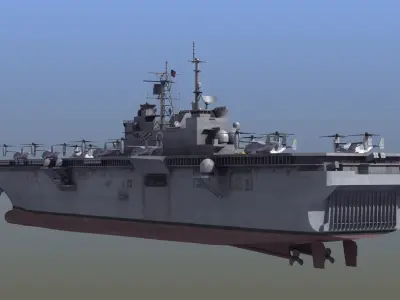 LHA6 USS America 3D model
