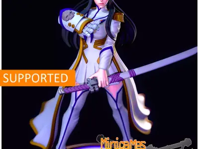 Space komissar anime figurine 3D print model
