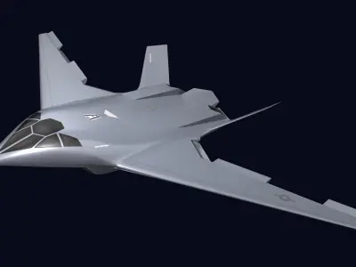 Blended Wing Body Concept 3D model
