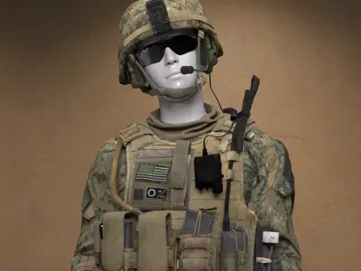 MARSOC Marines Outfit for Genesis 9 3D model