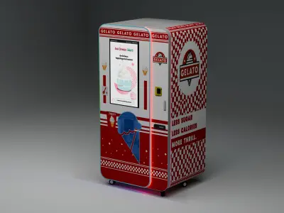 Ice Cream Machine Automatic 3D model