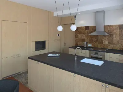 Kitchen renovation in an old house Free 3D model