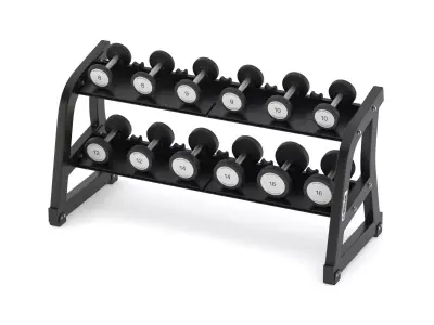 Technogym Two Tier Dumbbell Rack 6 Pairs 3D model