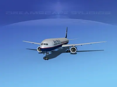 Boeing 777-300 MP Aero Mexico 3D model