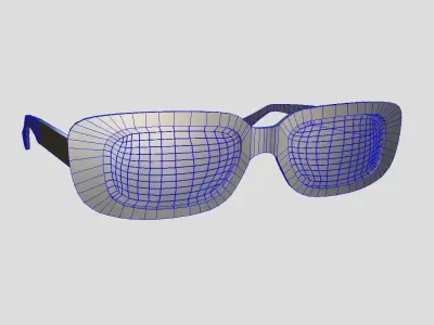 Sunglasses 3 Low-poly 3D model