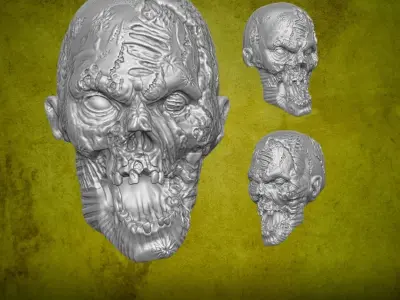 Zombie Collection v2 3D printable files for Action Figures 3D print model