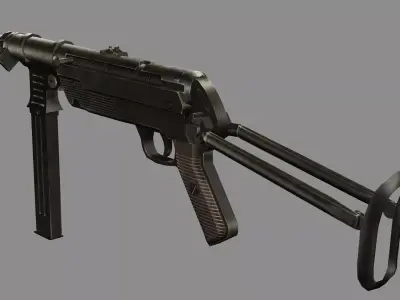 IMI Uzi Low-poly 3D model Low-poly 3D model purchase