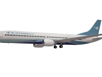 XiamenAir Boeing 737 max 10 3D model