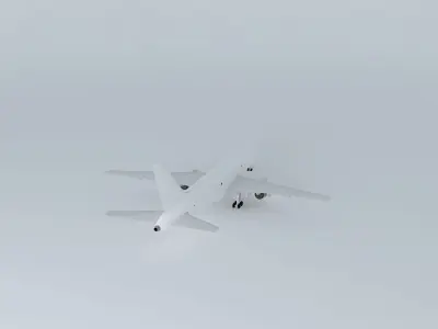 Template - Boeing 757-200SF Free 3D model