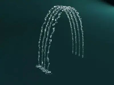 water jets 3D model