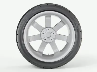 Performance Car Wheel 3D model