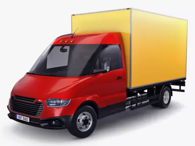 Generic Box Truck M 3 3D model