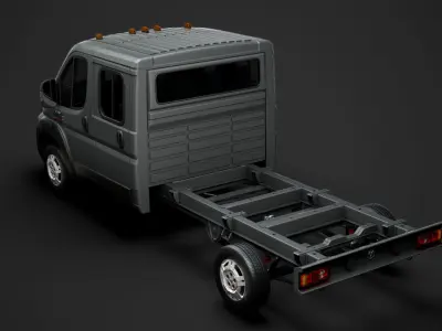 Ram Promaster Chassis Truck Crew Cab 4035 WB 2019 3D model
