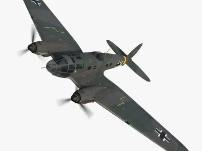Heinkel He 111 - Eastern Front Collection Low-poly 3D model