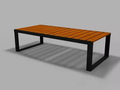 Outdoor Dining Table 3D model