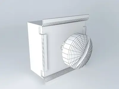 Rack Mount Anchor Screw, nut and retainer 3D model