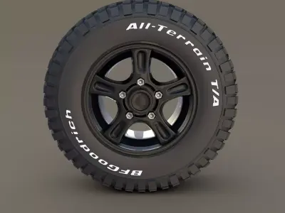 Offroad Alloy Wheel MUD 3D model