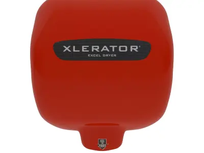 Xlerator Hand Dryer- Red 3D model