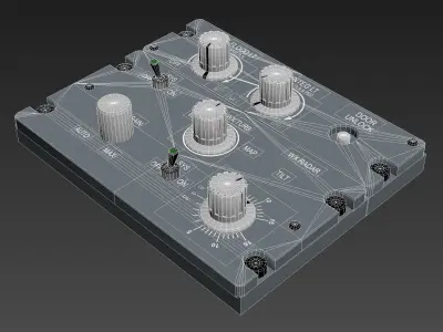 FLOOD Panel Low-poly 3D model