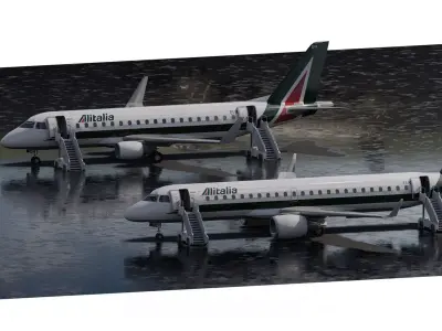 EMBRAER 190 AND 170 3D model