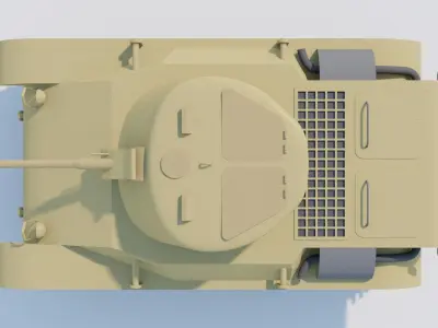 M22 Locust Tank Low-poly 3D model