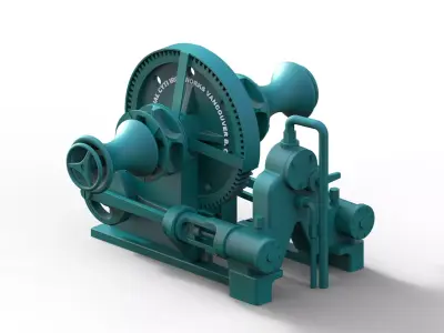 STEAM WINCH FOR SHIP MODEL DAMPFWINDE FEUR SCHIFFSMODELL 3D print model