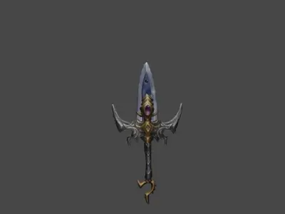 Zeloeman Sword A 43 Low-poly 3D model