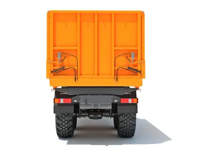 URAL Civilian Truck Off Road 6x6 Vehicle 3D model