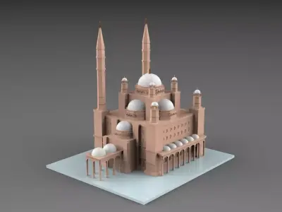 Mohamed Ali Mosque 3D Model 3D print model