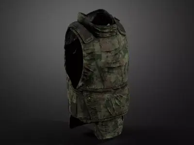Army vest 06 Low-poly 3D model