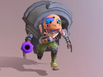 CYBORG BOY URBAN WARRIOR Walk And Run 3D model