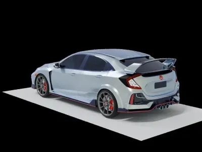 2020 Honda Civic Type-R Free 3D model