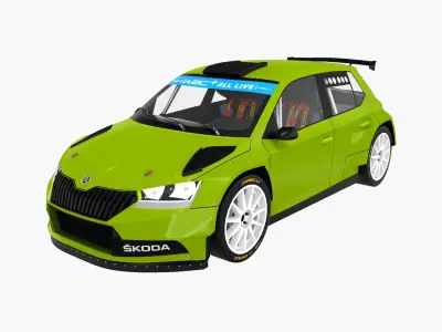 SKODA FABIA Rally2 EVO Generic 3D model