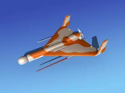 Harpy 1 UAV V01 3D model