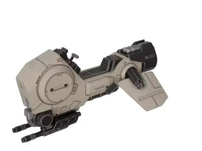 Concept Speederbike 1-12 scale Blackseries 3D print model