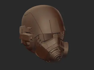 NCR VETERNA FALLOUT HELMET PRINTABLE VERSION STL 3D print model